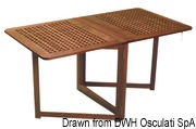 Stół składany ARC ze składanymi nogami - Teak folding table 78x145x70cm - Kod. 71.356.60 3