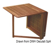 Stół składany ARC ze składanymi nogami - Teak folding table 78x145x70cm - Kod. 71.356.60 4
