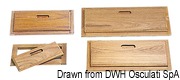 Front szuflady ARC - Teak drawer front 450x200 mm - Kod. 71.607.34 5