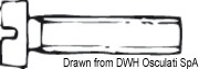 Śruby z łbem kulistym gwintowane na całej długości z przecięciem UNI 6107 DIN 84 5 x 50 mm - Kod. A2-84-05X050 8