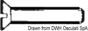 Śruby płaskie z łbem walcowym i przecięciem UNI 6109 DIN 963. 5 x 40 mm - Kod. A2-963-05X040 8