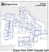 Kartografia strefy przybrzeżnej 1:250.000 NAVIMAP dla żeglugi średniego zasięgu - Carta Navimap IT132-IT133 - Kod. 70.251.18 7