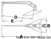 LEWMAR C.Q.R. hot-galvanized pressed steel anchor - kg 20 - Kod. 01.147.20 9