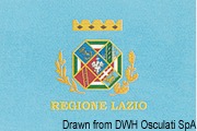 Włoska flaga regionalna. Region Lazio . 30x45 cm - Kod. 35.419.02 5