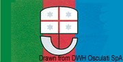 Włoska flaga regionalna. Region Lazio . 30x45 cm - Kod. 35.419.02 4