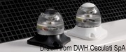 Lampy pozycyjne Sphera II LED 360° do 50 m. Obudowa ABS biała. Kotwiczna 360°. - Kod. 11.061.11 22