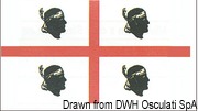 Włoska flaga regionalna. Region Corsica . 30x45 cm - Kod. 35.451.02 14