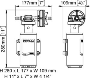 Marco UP14-P Pompe à engrenages PTFE 12.2 gpm - 46 l/min (12 Volt) 13